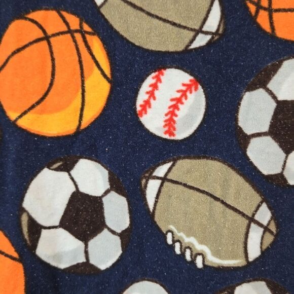 Carter's Boys 4T Sport Blanket Sleeper Footie Onesie Pajama PJ Fleece Sleepwear - Picture 4 of 7